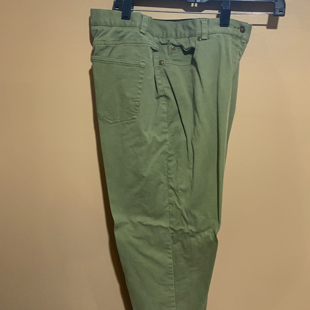 Charter Club Women's Olive Denim Suit Jacket & Pants Size L - Picture 7 of 7